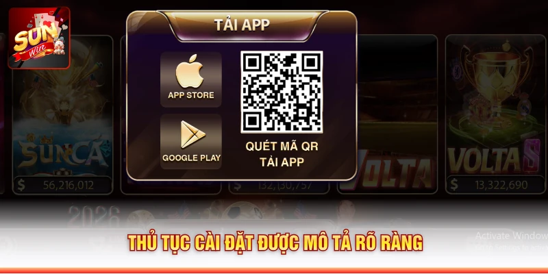Thủ tục cài đặt được mô tả rõ ràng
